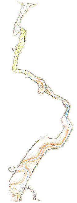 Gruta do Regatinho - Topografia parcial