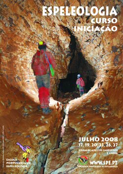 Cartaz Curso Iniciacao Espeleologia 2008 Julho G