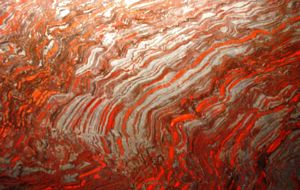 Amostra de Iron Banded Formation, Smithsonian Museum @ JACrispim.CeGUL-SPE, 2009 Amostra de Iron Banded Formation, Smithsonian Museum @ JACrispim.CeGUL-SPE, 2009