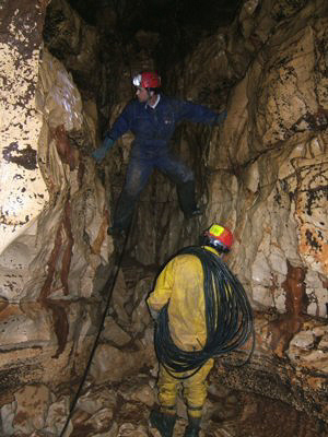 Gruta de Moinhos Velhos - Labirinto - Foto A. Sobreira/SPE, 2009